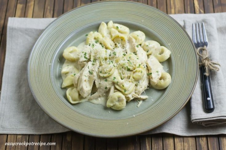 Crock Pot Chicken Alfredo Tortellini Recipe