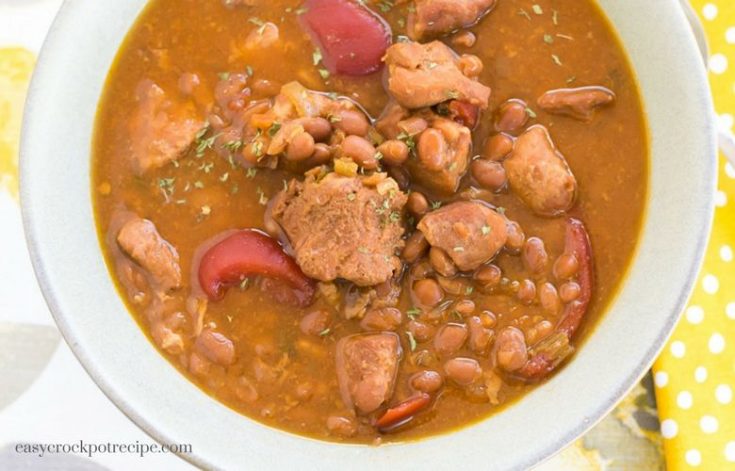 Crock Pot Pork Baked Bean Soup