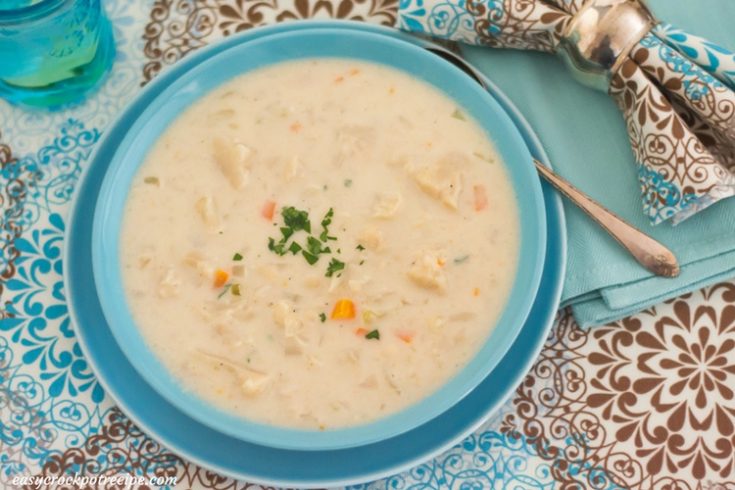 Crock Pot Cauliflower Soup