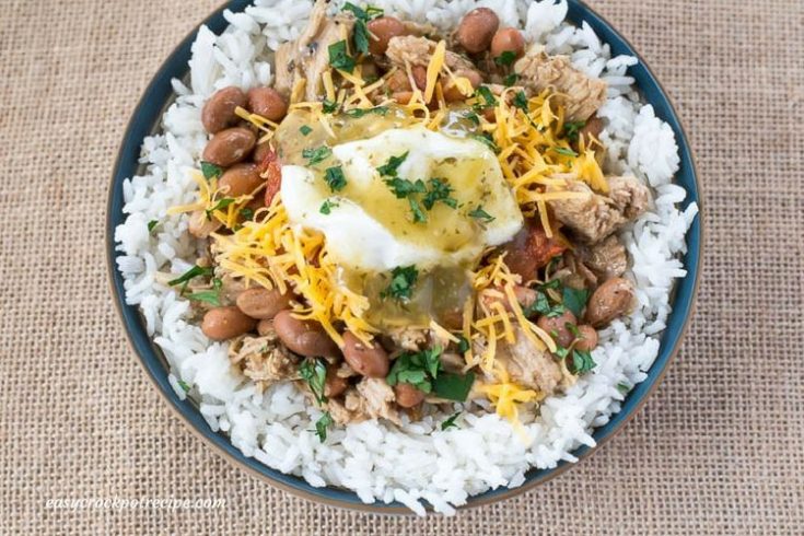 Crock Pot Pork Chalupa Rice Bowl Recipe