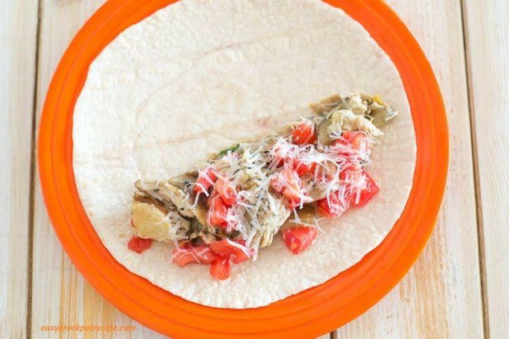 Crock Pot Greek Chicken Wraps Recipe