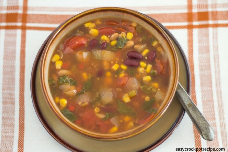 Crock Pot Vegetarian Bean Soup Recipe