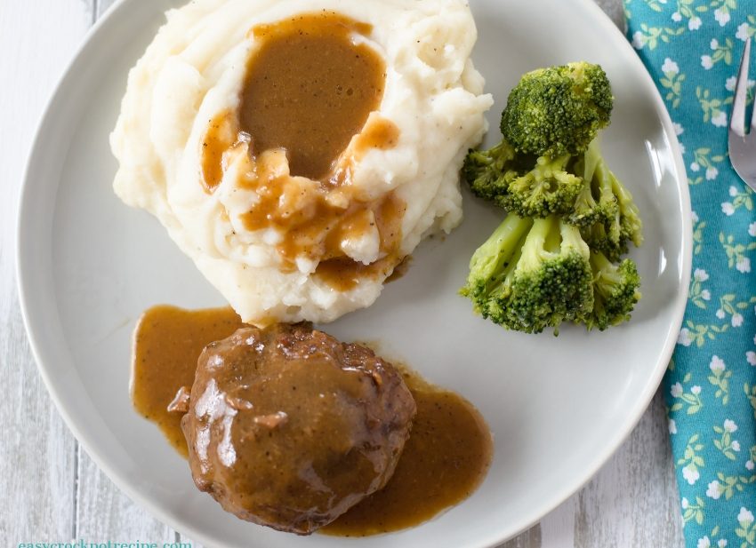 Crock Pot Salisbury Steak - Easy Crock Pot Recipe